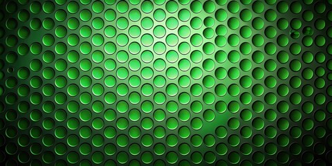 Aufkleber - Abstract Green Perforated Surface with Circular Holes Pattern