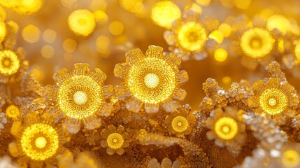 Poster - Luminous Fractals Representing the Confluence of Beauty and Complexity
