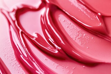 Aufkleber - A detailed view of pink paint on a surface, suitable for use in DIY tutorials or product demonstrations