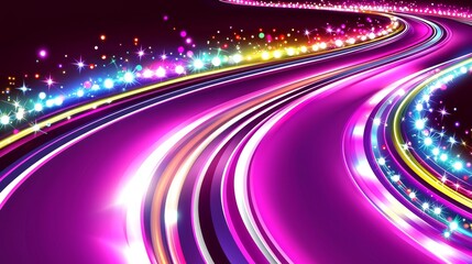 Poster - Vibrant Graphical Representation of Data with Radiant Light Effects