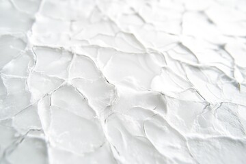 Wall Mural - Close-up shot of a white surface covered in white paint, ideal for use as a background or texture