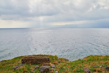 Wall Mural - landscape with sea in Greece