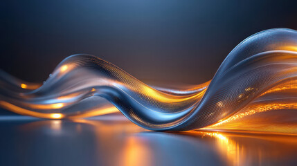 Aufkleber - Abstract waves in photorealistic style, showcasing intricate details and vibrant colors. flowing design creates sense of movement and depth, evoking dynamic atmosphere