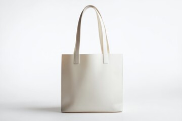 Poster - A white tote bag sits on a table