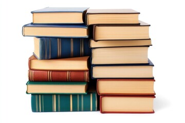 Aufkleber - A stack of books stacked vertically