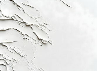 Poster - Abstract White Texture: A Study in Light and Shadow