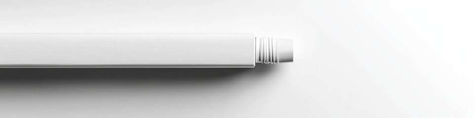 Poster - A white air conditioner installed on the side of a building or a wall