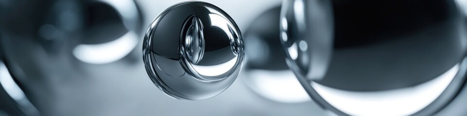 Poster - A close-up shot of a metal object reflected in a mirror, perfect for use as a background or to add some reflective interest to your design