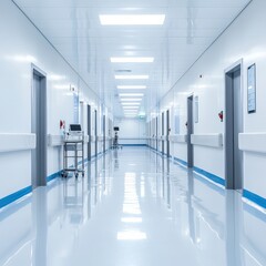  A radiant medical facility with bright lights and clean lines.