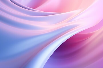 Poster - smooth satin fabric flowing and creating elegant waves with pastel colors