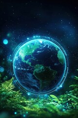 Poster - A tech advertisement promoting eco-conscious designs.
