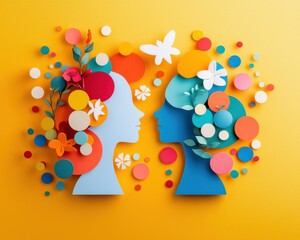 Poster - A vibrant ad for mental health services.
