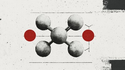 Poster - Abstract Representation of Antimatter and Matter Interactions in Science