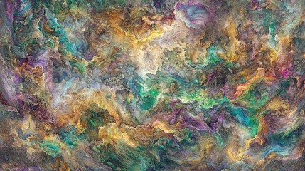 Poster - Capturing Abstract Notions of Infinity Through Colorful Swirling Patterns