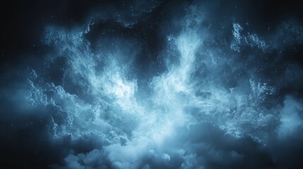 Poster - Capturing Notions of Infinity Through Abstract Cloud and Light Patterns