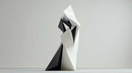 Poster - Digital Sculpture Demonstrating Angular Momentum in Modern Aesthetics