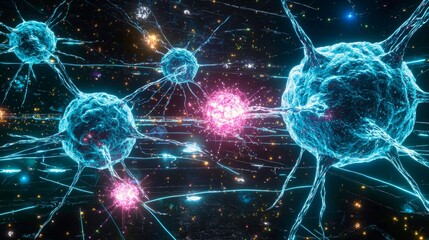 Poster - Energetic Representations of Physical Systems in Abstract Artistic Style