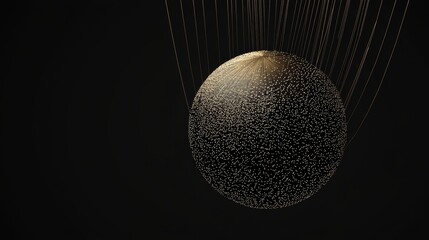 Poster - Artistic Representation of Cosmic Orbits in a Dark Enclosed Space