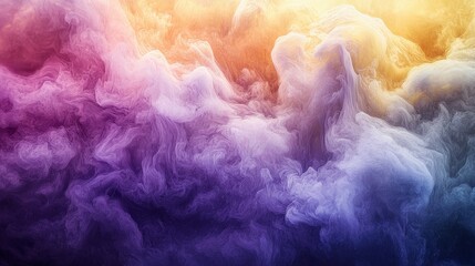 Poster - Colorful Energy Fields Interwoven in Abstract Swirls and Patterns