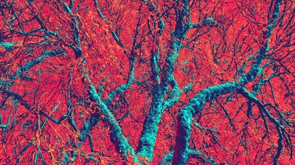 Poster - Exploring the Essence of Cosmic Networks Through Abstract Nature Imagery