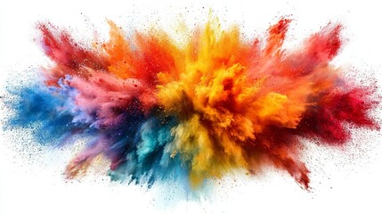 Poster - Vibrant Color Explosion Capturing the Essence of Light and Nature