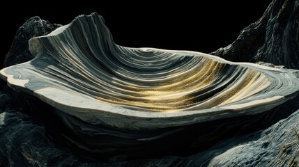 Poster - Luminous Data Flows Representing the Beauty of Abstract Natural Forms