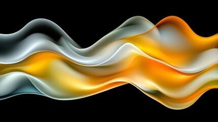 Poster - Luminous Digital Representations of Flowing Abstract Waves and Textures