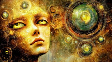 Poster - Mesmerizing Representations of Energy Fields in Abstract Art Concept