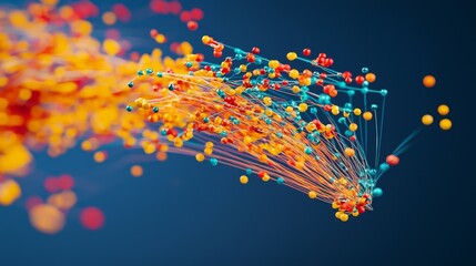 Poster - Visual Representation of Entangled Quantum Particles in Abstract Space