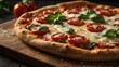 © MEGASTOCK IV - Close-Up of Margherita Pizza with Fresh Basil