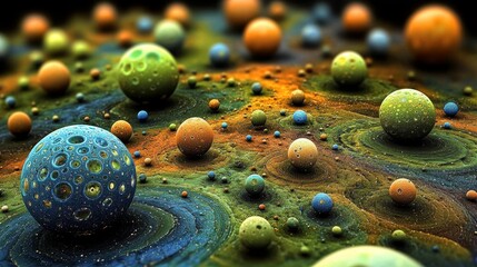 Poster - Mesmerizing Radiant Visuals of Gravitational Interactions in Space