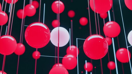 Poster - Radiant Visuals of Gravitational Interactions in Modern Abstract Art
