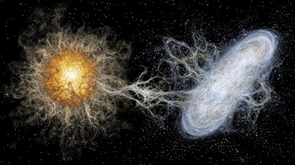 Poster - Tech Inspired Visualization of Universal Expansion in Cosmic Space