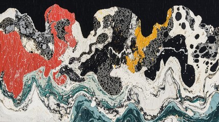 Poster - The Allure of Celestial Movements in Vibrant Abstract Artwork