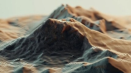 Poster - The Dance of Electrons Depicted in Glowing Digital Landscape Formation