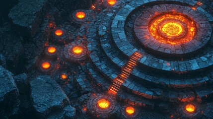 Poster - The Elegance of Symmetry Visualized in an Intricate Pattern of Light