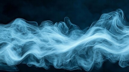 Poster - The Essence of Kinetic Energy Captured Through Flowing Wisps of Smoke