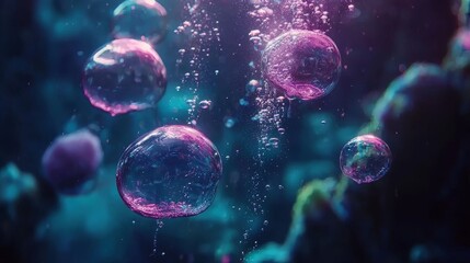 Poster - The Richness of Theoretical Physics Captured in Ethereal Bubble Imagery