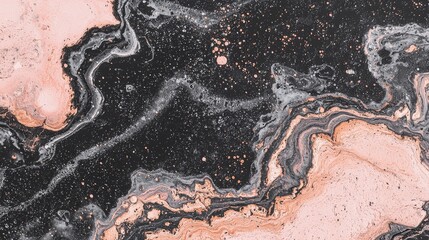 Poster - subtle energy of life visualized through abstract organic fluid patterns
