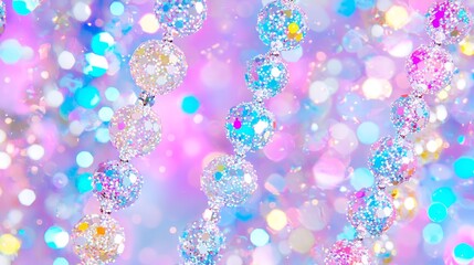 Poster - Visualizing String Theory Through Intertwined Shimmering Bubbles and Lights