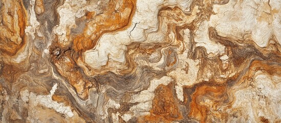 Poster - Abstract textured wood background with brown and beige swirls and patterns ideal for design projects and copy space