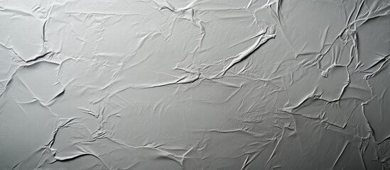Poster - crumpled gray textured surface background with intricate patterns and shadows suitable for various d