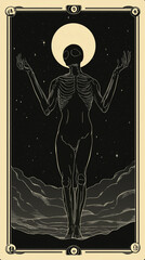 Wall Mural - tarot illustrations in modern style
