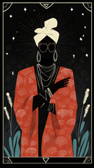 Wall Mural - tarot illustrations in modern style