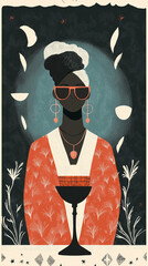 Wall Mural - tarot illustrations in modern style