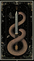 Wall Mural - tarot illustrations in modern style