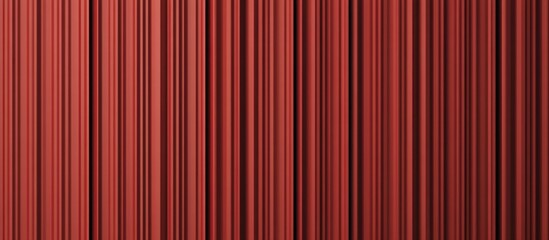 Poster - Red vertical striped fabric texture with evenly spaced lines suitable for background use or design purposes. Copy Space.