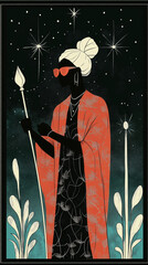 Wall Mural - tarot illustrations in modern style