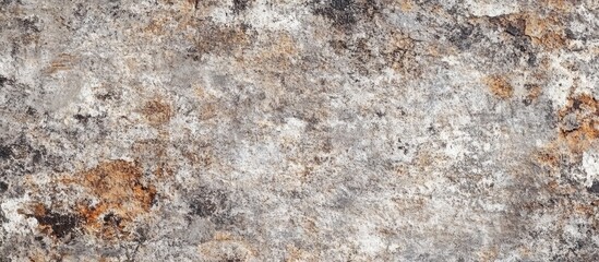 Poster - Textured stone wall background with moss and weathered appearance, earthy tones, copy space