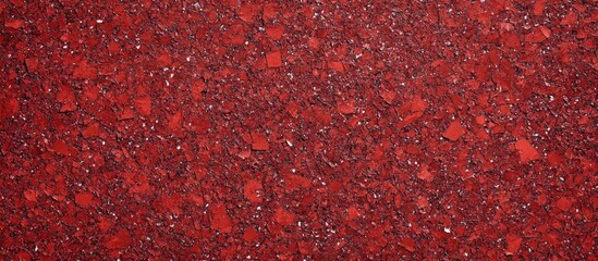 Poster - Red decorative stone surface with small fragments and speckles suitable for background or texture applications Copy Space